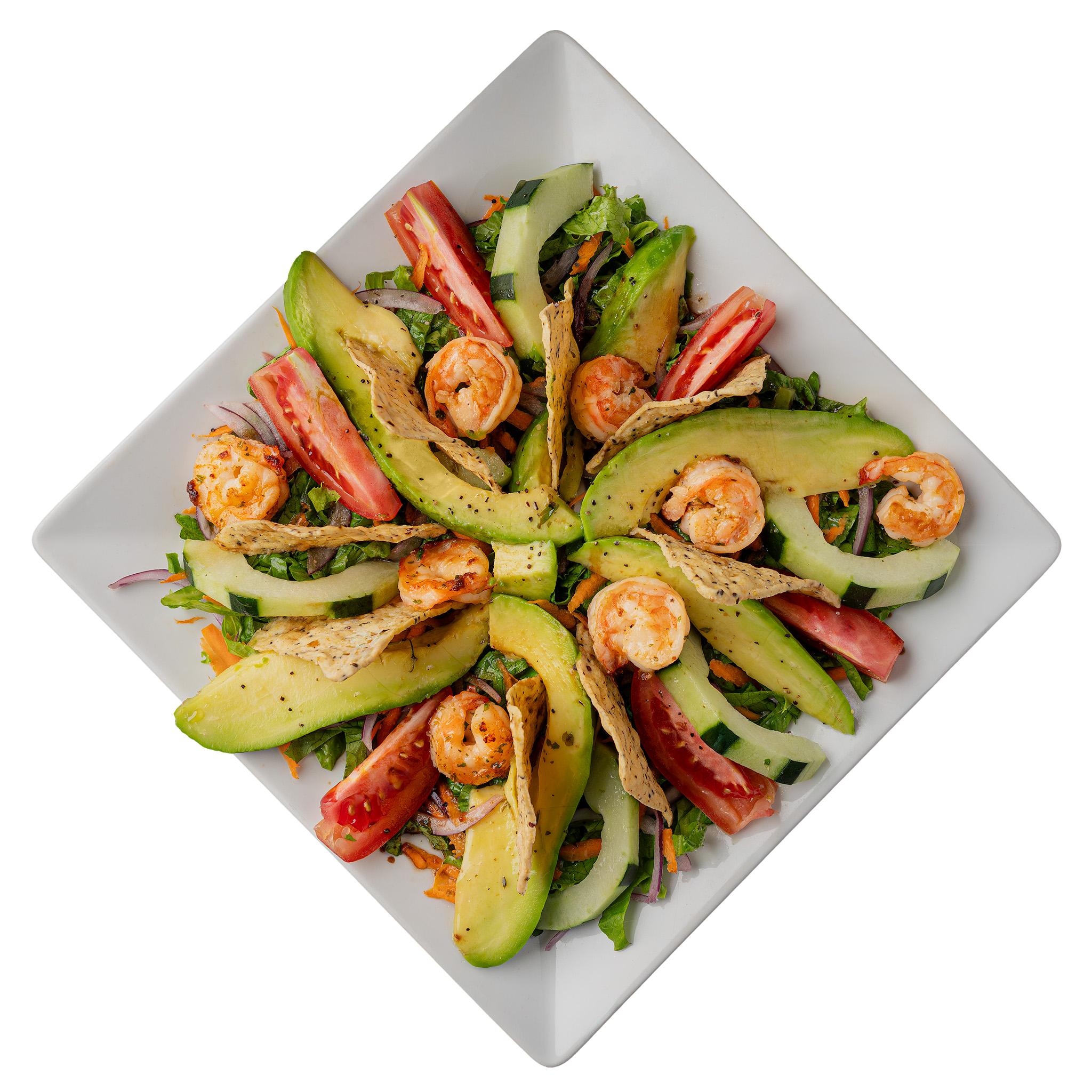 ENSALADA AGRIDULCE DE CAMARONES